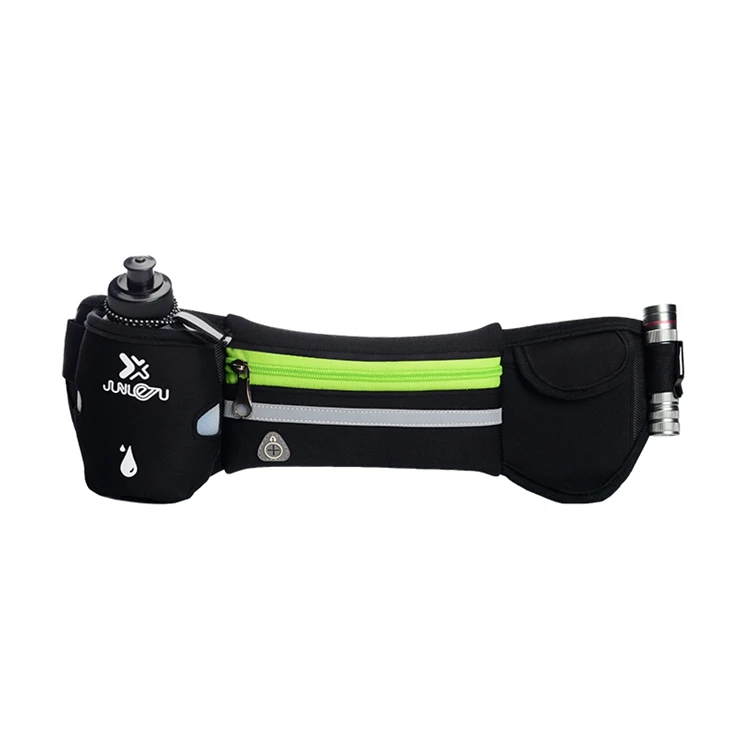 

Outdoor sports belt bag with bottle shelf jogging cycling mountaineering hiking belt bag, As picture