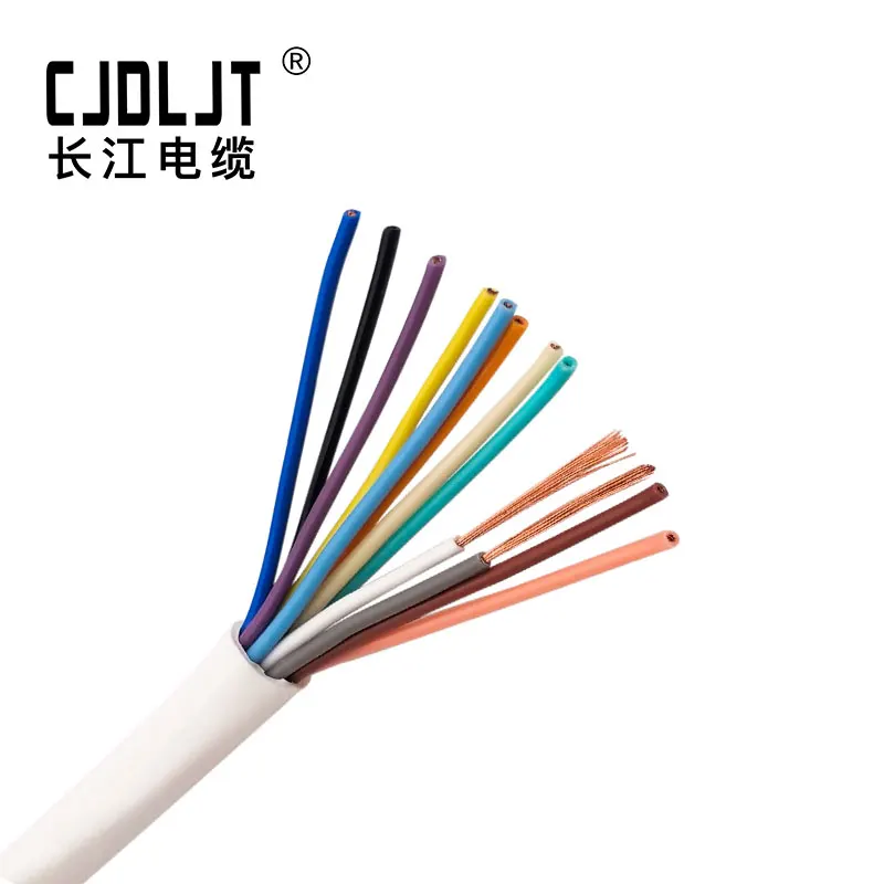 
20 awg 12 Core 0.5mm2 Copper PVC Insulation Wire Flexible Sheath Flame Retardant RVV Signal Cable  (1600082924717)