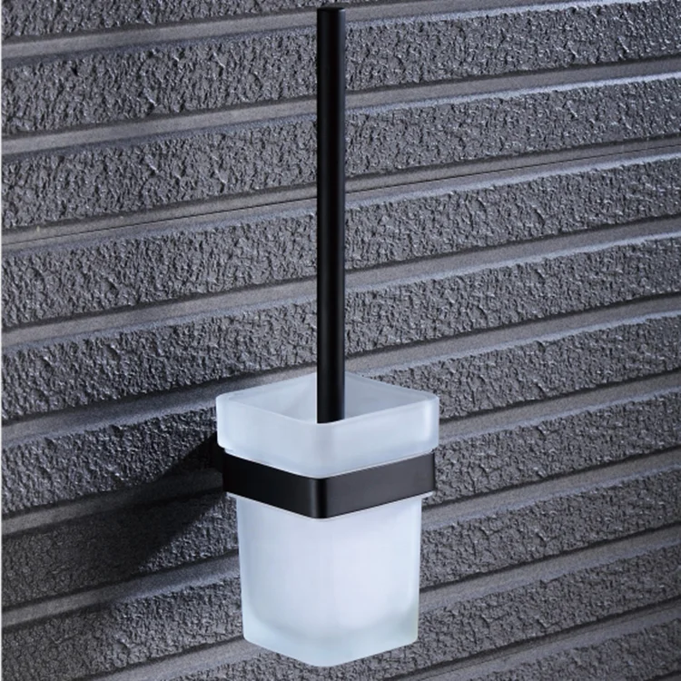 

High Quality Bathroom Wall Mounted Brush Holder Black Toilet Brush Cleaning Cleaner Toilet Brush, To be negotiated