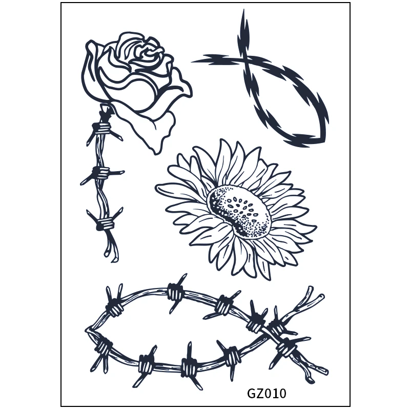 

2022 Latest Natural Simulation water transfer temporary tattoo sticker hot selling tattoo semi-permanent color
