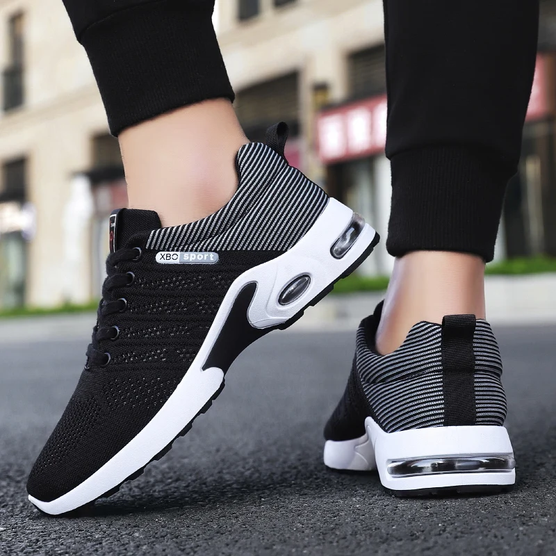 

02 Cheap shoes hot sale sport Shoes Fashion Casual No-slip Men Casual Shoes Men Sneakers, Black and white,black red,blue