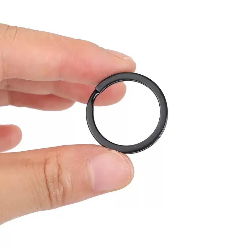 Wholesale Matte Black Metal Key Ring in 20mm-25mm Special Bag Parts & Accessories