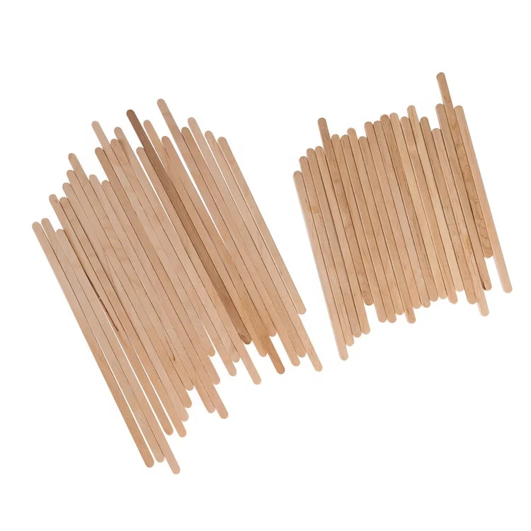 

Wholesale Eco Friendly Disposable Degradable Birch Wood Coffee Stick Coffee Stirrer, Natural