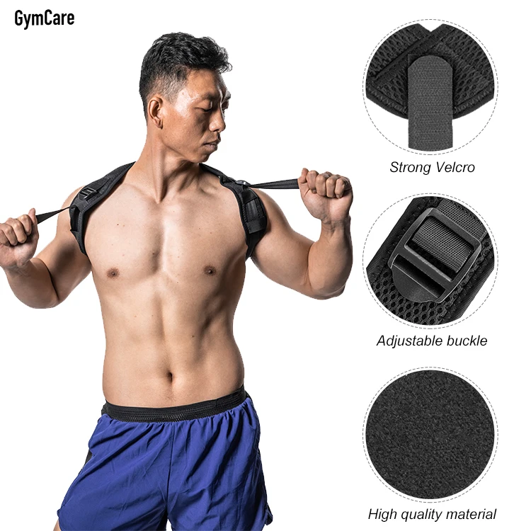 

Personal Breathable Adjustable Posture Corrector Back Shoulder Support, Black