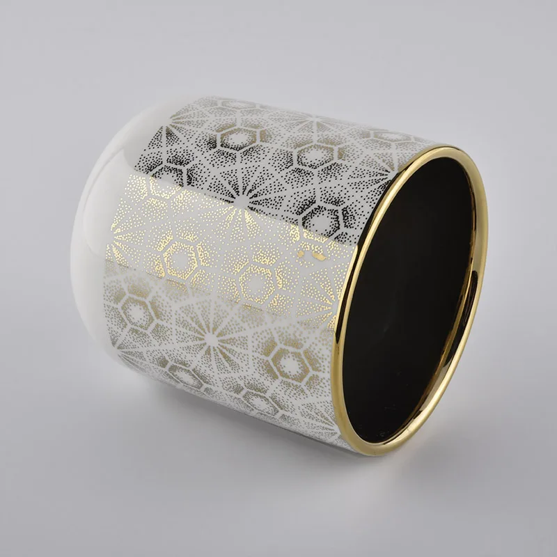 decorative ceramic candle jars for Christmas