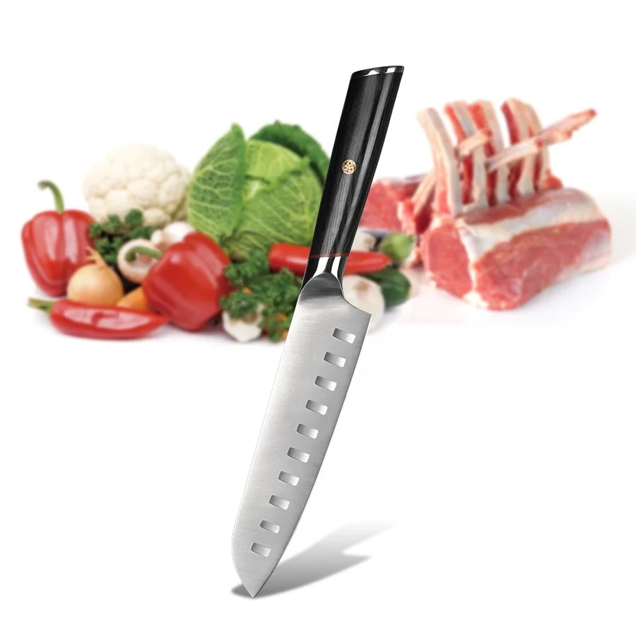 
Premium Quality Stainless Steel 3cr14 Blade 6pcs Kitchen Cooking Knife Set With a Block 