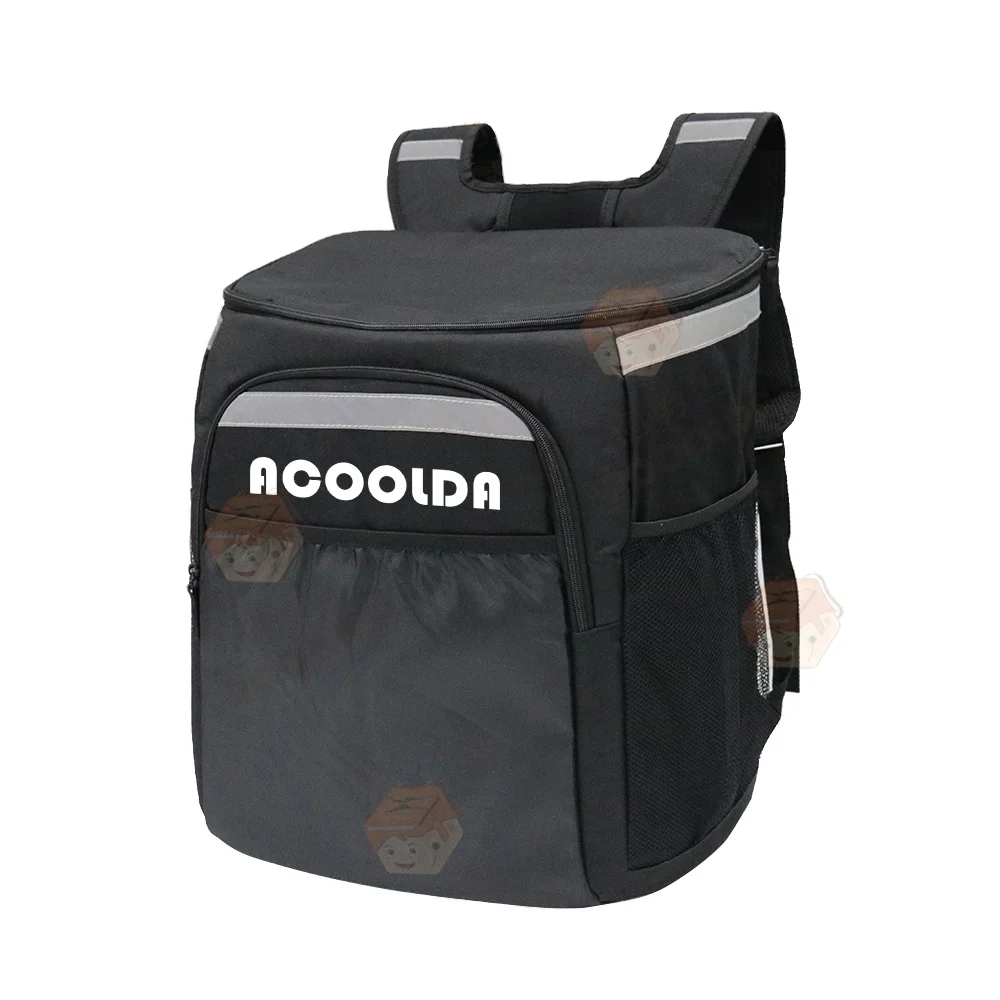 

Coffee Insulated Bag cold And Hot delivery bag with cup holder, Black