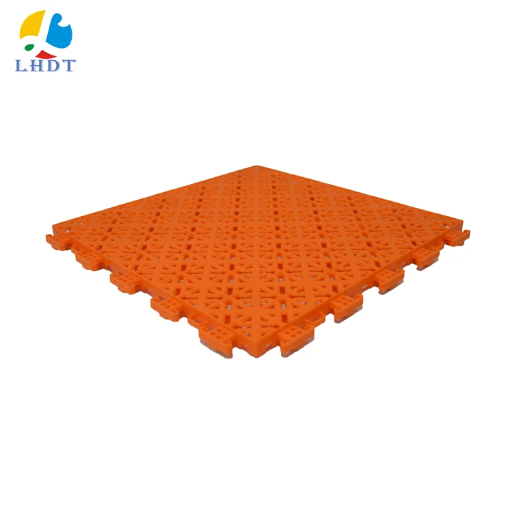 

Interlock suspended plastic flooring tiles backyard decking floor square floor with buffer cushion, 12 colors