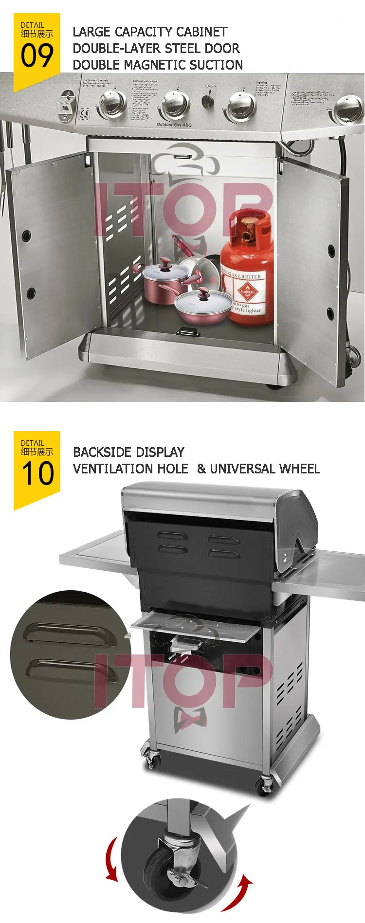 Family Day Restaurant Commercial Gas Bbq Warming Grill Machine