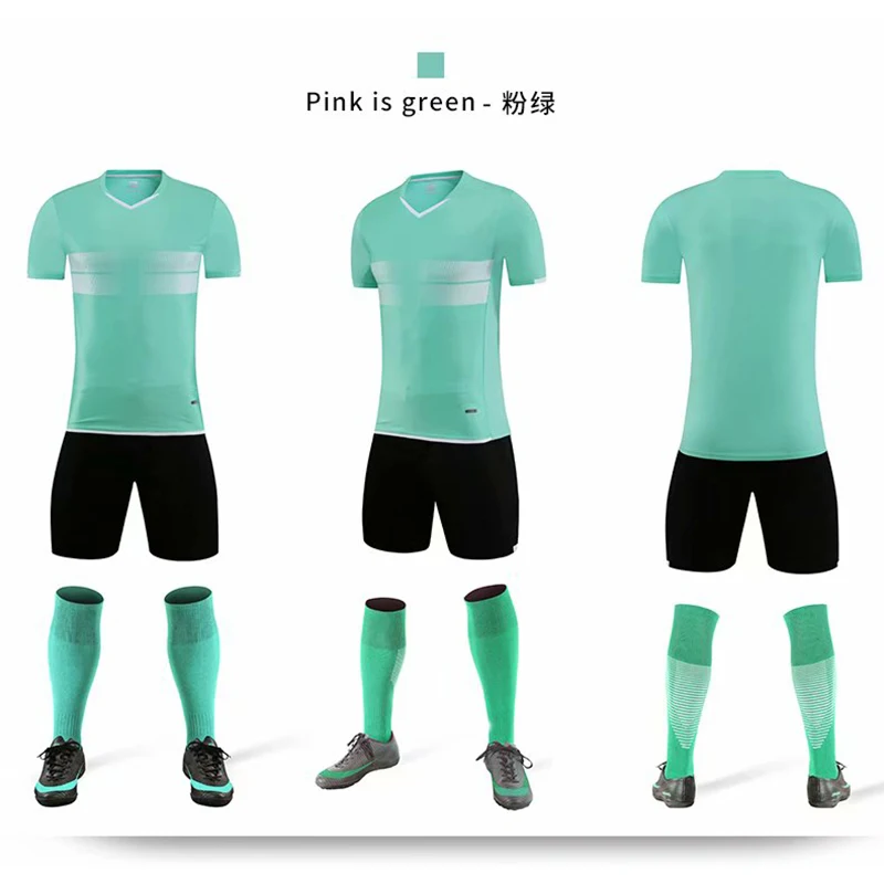 

2021 Newest Top Quality Soccer Uniforms With Customized Logo, Any color is available