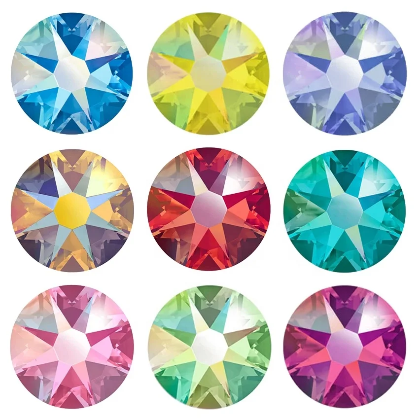 

Wholesale High Quality 2088 Glass Non Hotfix Crystal Stone SS20 16 Cut Facets Non Hot Fix Rhinestone For Wedding Dresses