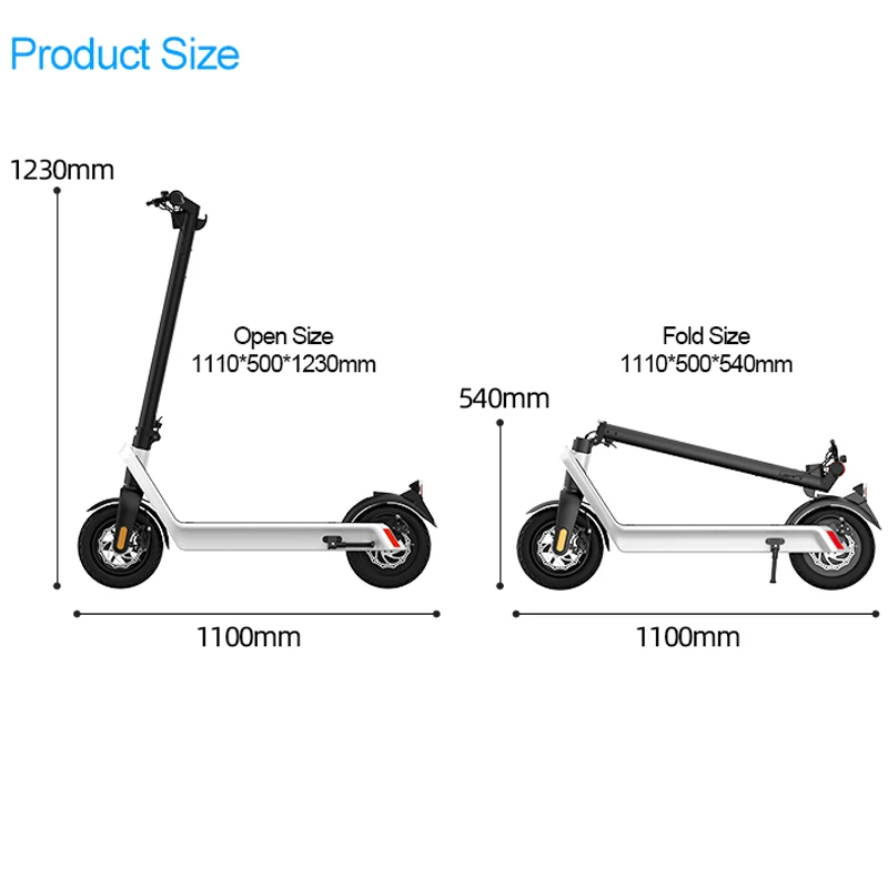 

Buy Sale Best Powerful Two Wheel 850/1100w 36V/48V Electric Scooter For Adults