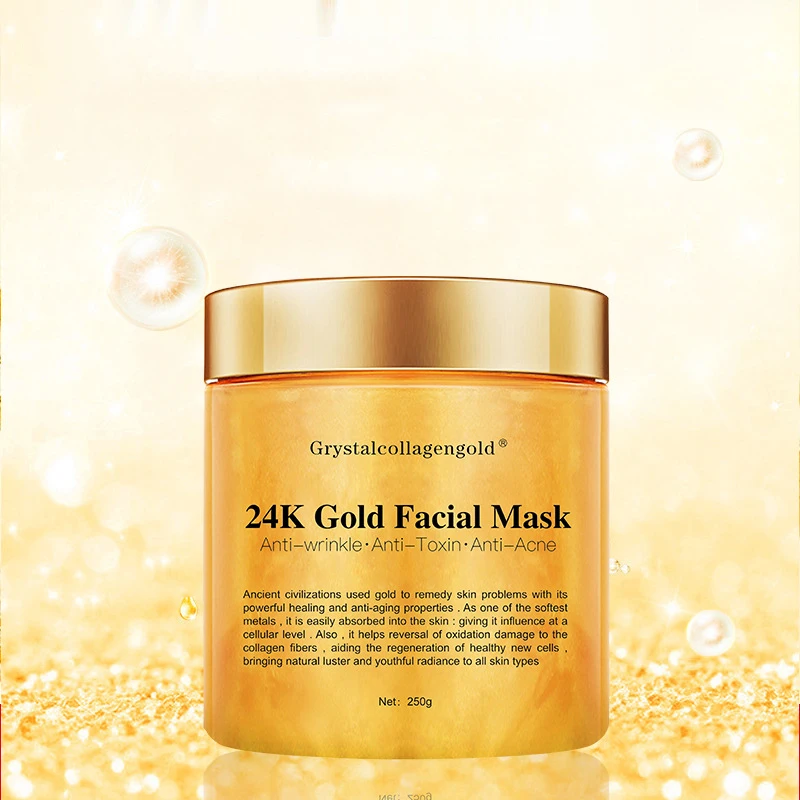 

Private Label blackhead remover whitening moisturizing 24k karat gold collagen peel off facial mask for face skin care
