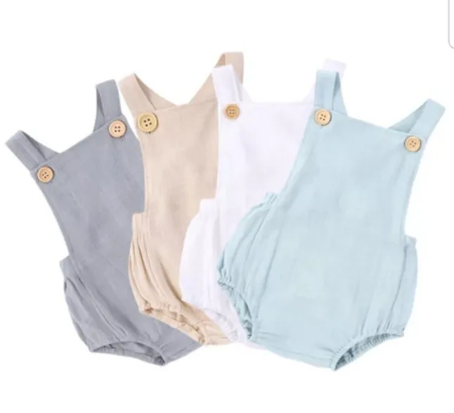 

0-24m Newborn Baby Clothes Boy Girl Kids Jumpsuit Cotton Cute Outfits Infant