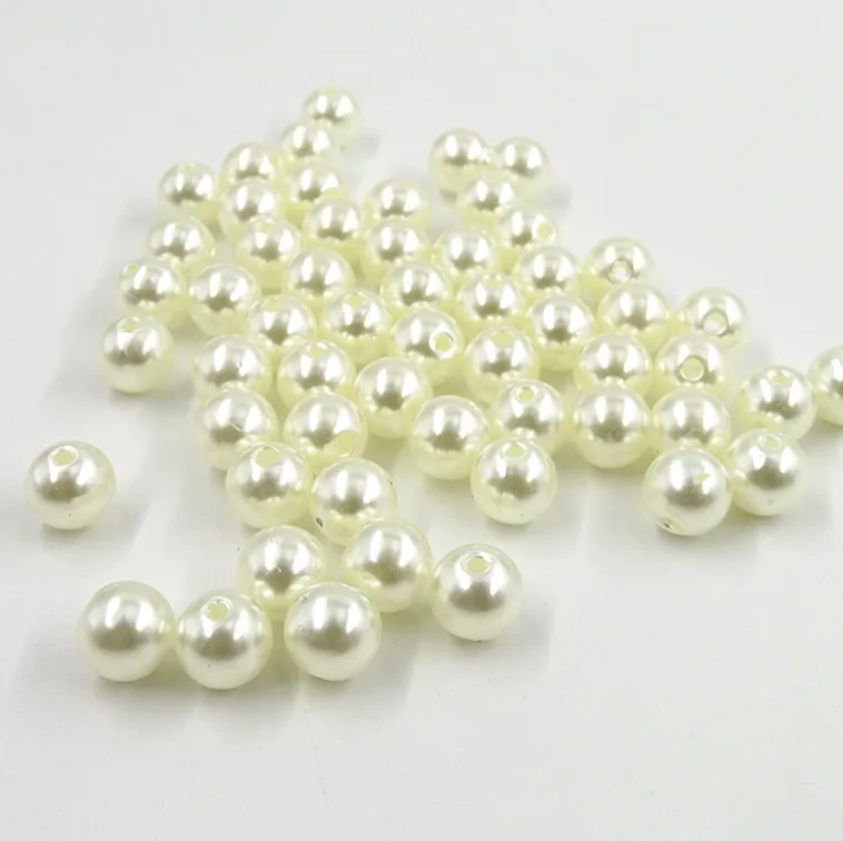 

Wholesale 58 colors ABS Imitation Pearl With Hole 3mm 4mm 5mm Plastic Decorative Perforated Beads For Jewelry Accessories