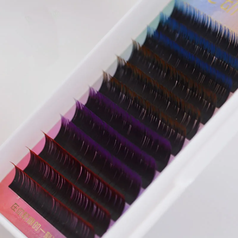 

color eyelash tray colorful mink eyelashes colored eyelash extensions