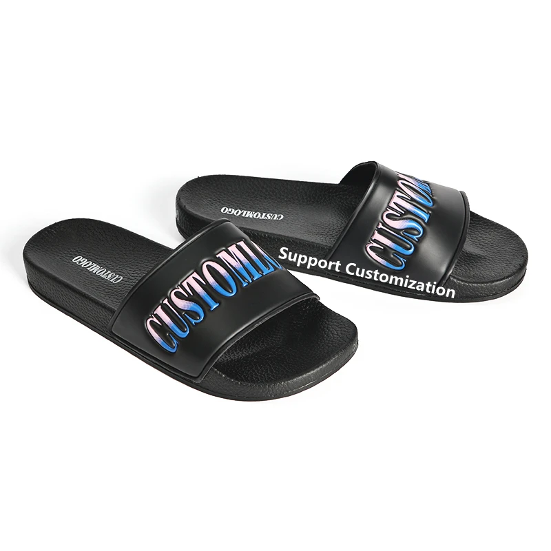 

Comfortable Multiple Colors Blank Custom Logo Men's Slippers PVC Slides Sandals Slippers For Women, Support customization