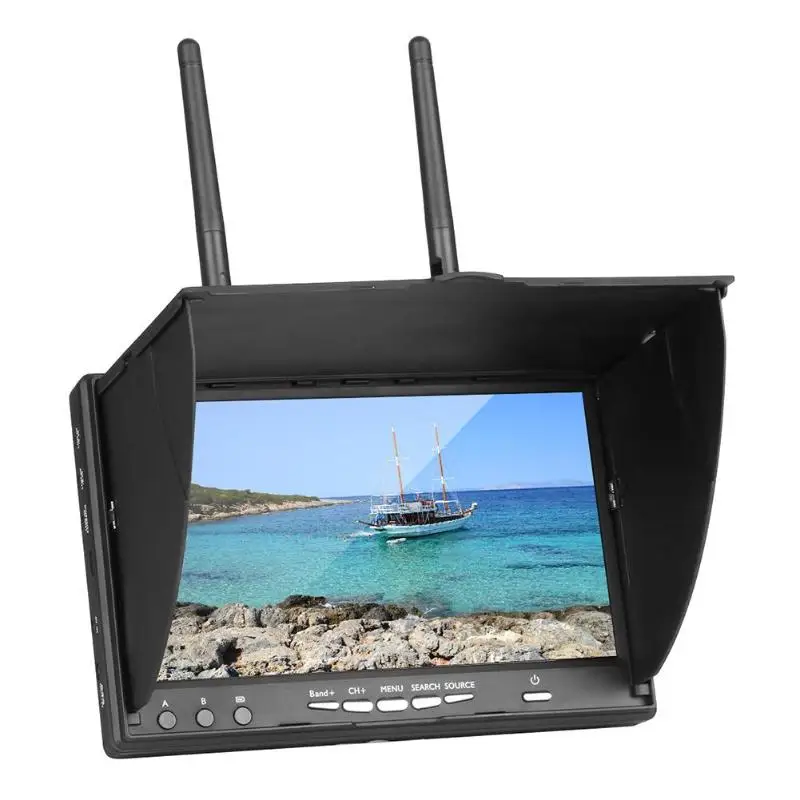 

2019 Hot Sale 7Inch FPV Monitor LT5802S 5.8G 40CH LED Backlight Multicopter with Build-in Battery TFT LCD Screen