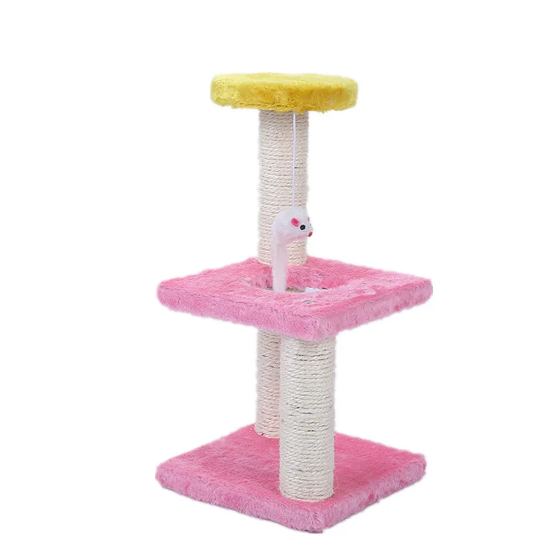 

OEM pink kitten small premium cat tree tower cat scratcher pole
