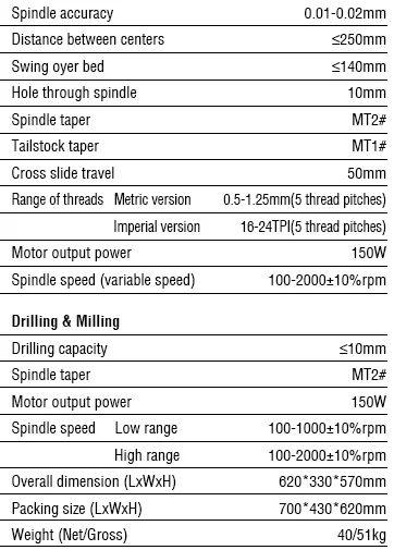 milling machine lathe multi-purpose machine