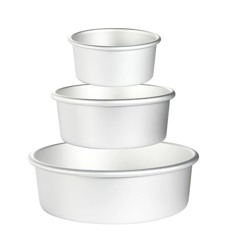 

Aluminum Cake Pans, Non-Stick Round Baking pans, with a Removable Bottom, 4 /6 /7 /8 /9 /10 Inch, Silver