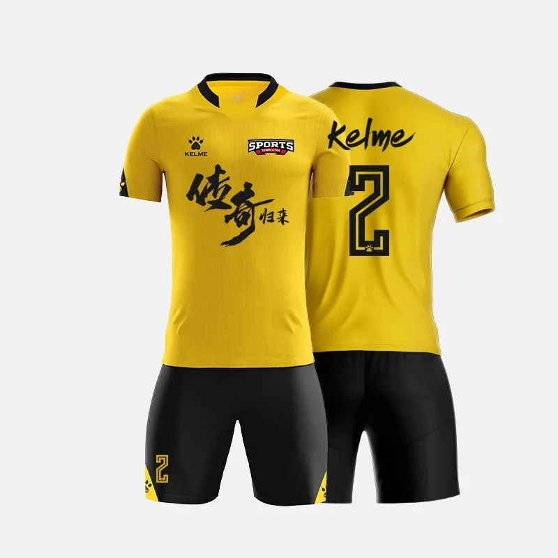 

KELME Men's Customized Football Soccer Jerseys Sets Soccer Wear Custom Uniform Football Jersey Tracksuit Kit Soccer Jersey Set