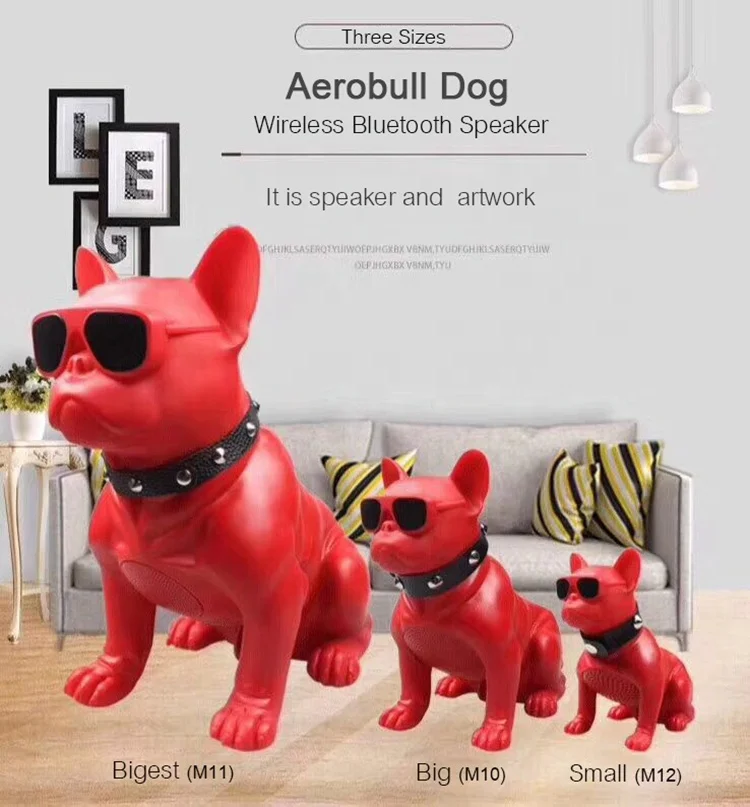New Mini USB Subwoofer Theatre Bluetooth Speaker Wireless Creative Bulldog Dog Bluetooth audio Outdoor - ANKUX.COM