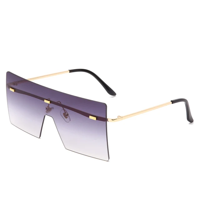 

Rimless Sunglasses Fashion Women Metal Gradient Sun glasses Luxury Lady Sunglass UV400 Eyewear, 8 colors
