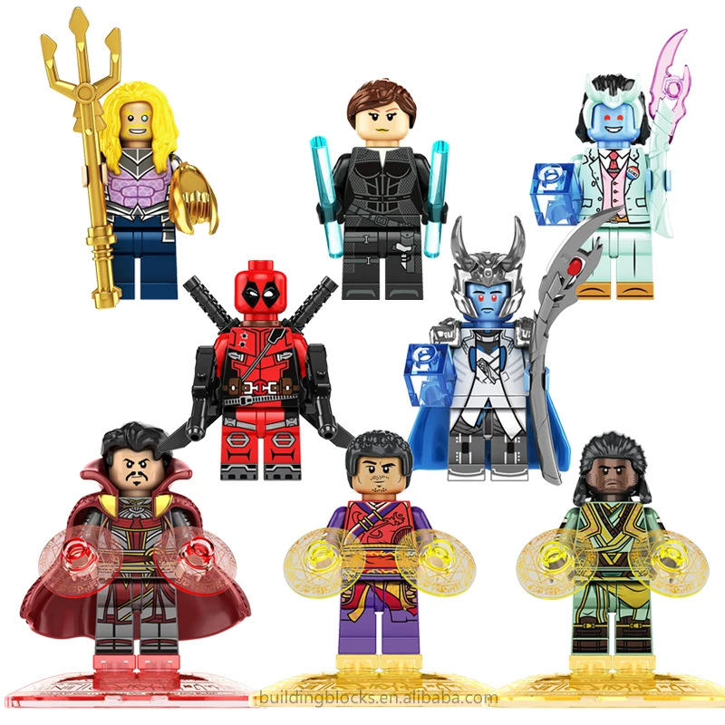 

CY1012 Spider Doctor Strange Super Loki Black Widow Sea King Heroes Mini Bricks Building Block Figure Plastic Toy Juguetes