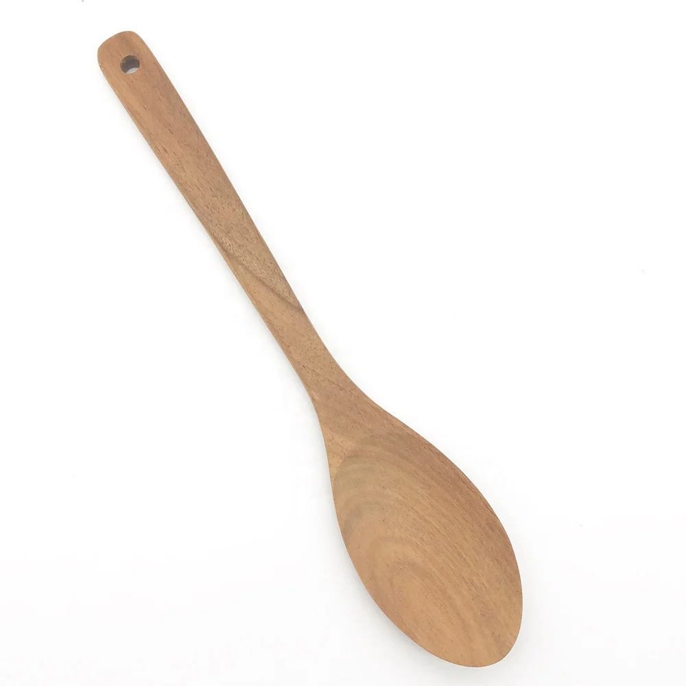 

asian area acacia wood tpla chinese dinner soup spoon, Natural