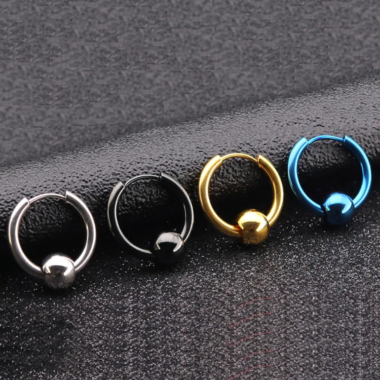 

Factory Direct Sales Fashion Circle Small Big Hoop Earrings for Women Accessories Gold Silver Stainless Steel Earring Jewelry