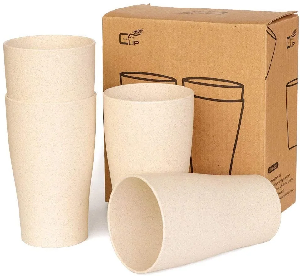 

Nordic Style Eco-Friendly Biodegradable Wheat Straw Round Cup