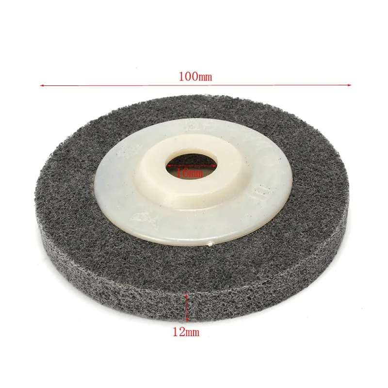 4 Inch 100mm Non Woven Nylon Fiber Grinding Wheel Bowl Polishing ...