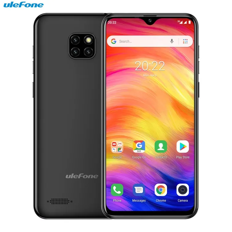 

Cheap Mobile Phone Ulefone Note 7 Triple Back Cameras Face ID Identification 6.1 inch Android 8.1 Smart cell phones