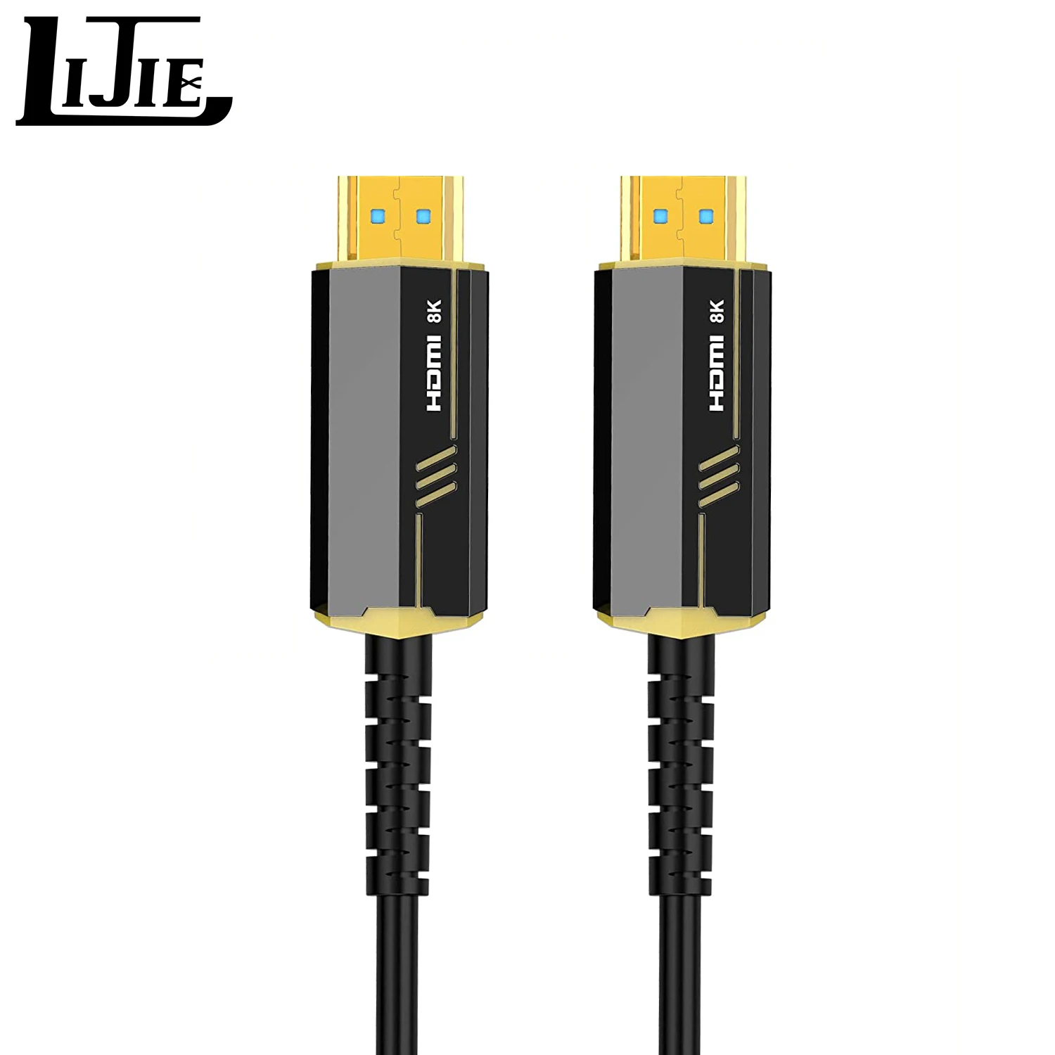 

8K Fiber Optic HDMI Cable 30ft Active HDMI 2.1 Cable AOC UHD 48Gpbs 8K@60Hz 4K@120Hz, Support Dynamic HDR, eARC, Atmos
