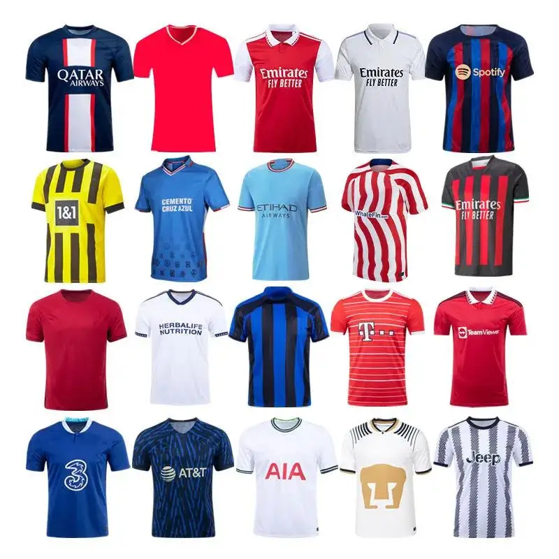 

Men's Retro-Style Mesh Soccer Jerseys Customizable Team Name Top Sportswear from Thailand Stylish Football T-Shirts Adults