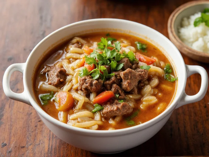 beef and rice soup
