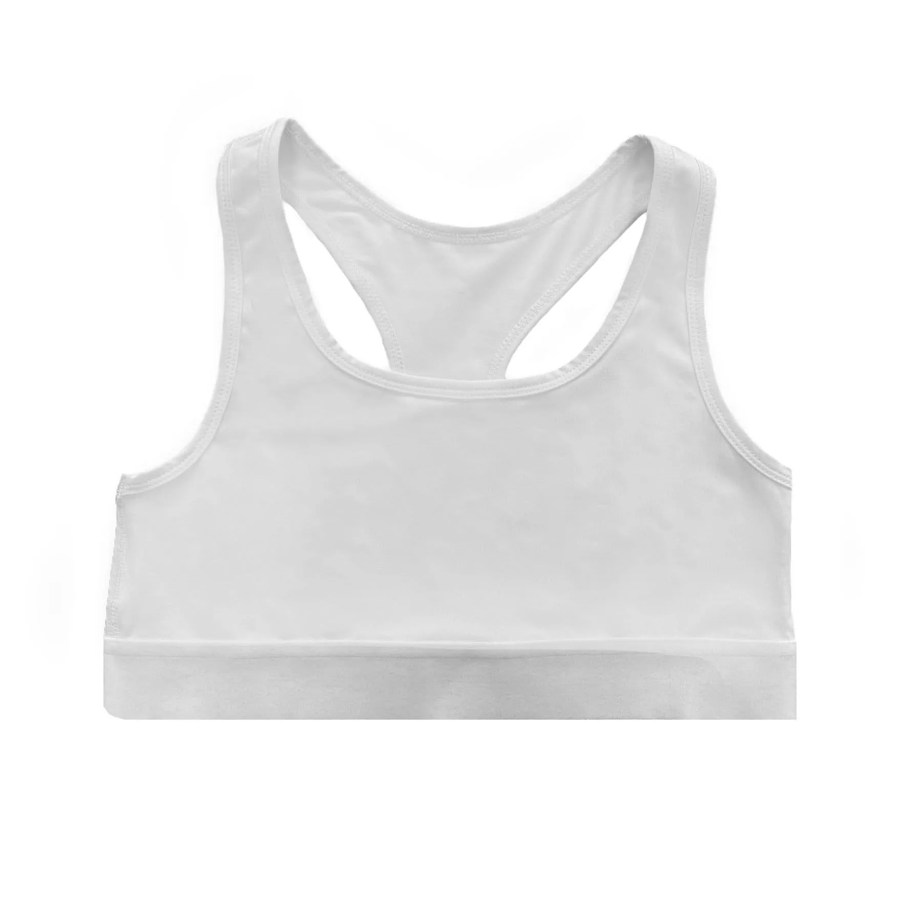 

2021 customized seamless ladies sublimation blank sport bra, White