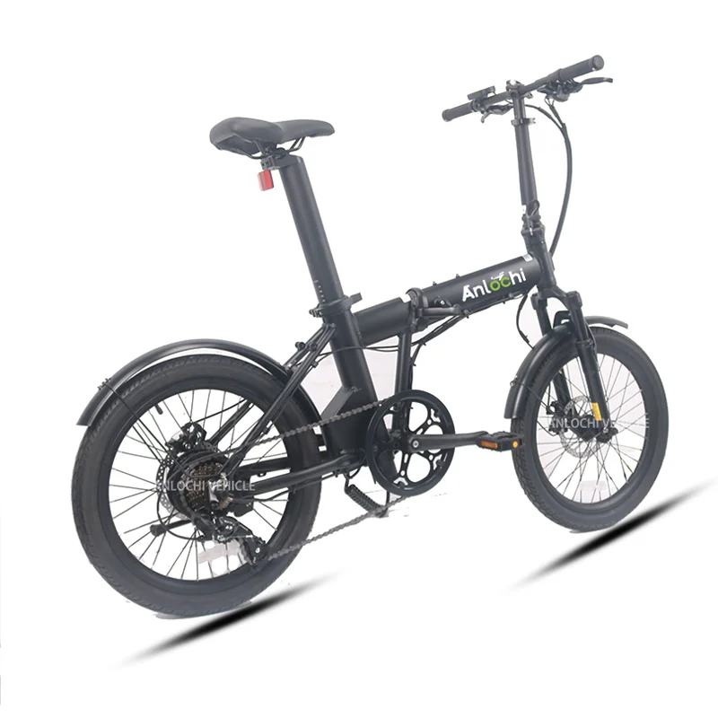 

ANLOCHI 2021 new style e bici 20 inch high quality folding cycle seat post battery electric women folding bike
