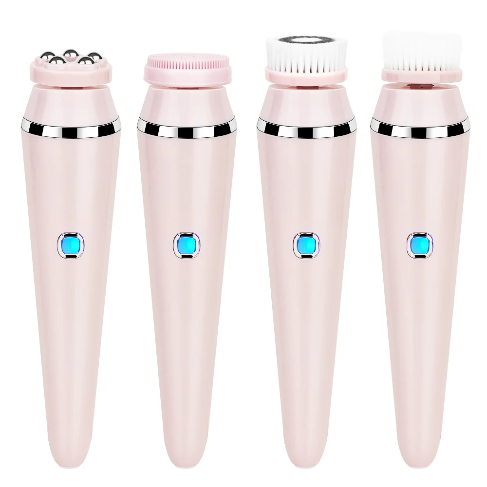 

beauty supplier skin care face cleaning electronic facial cleansing brush set massager