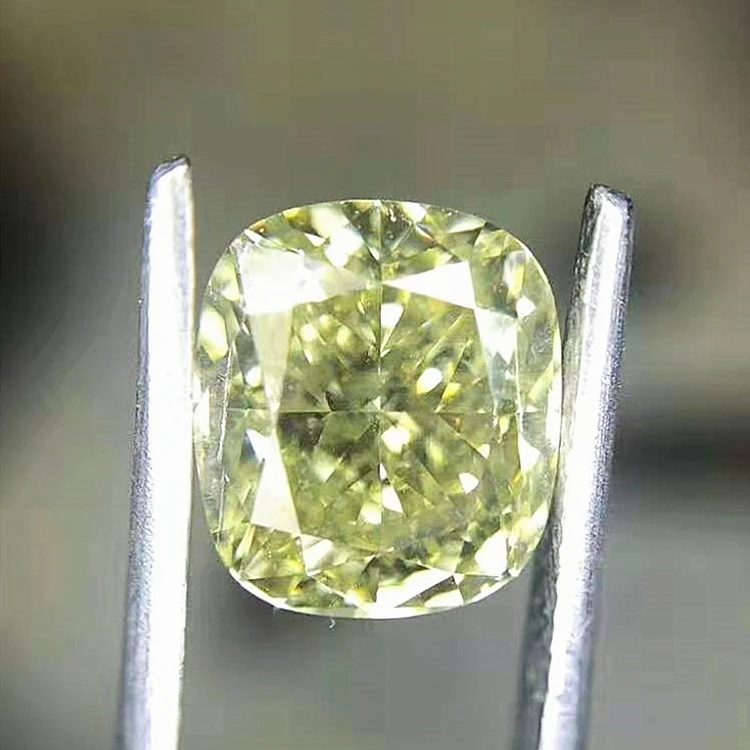 

Greenish Yellow Color Diamond Jewelry Wholesale GIA Certified 4.02ct FBGY VVS2 Natural Loose Diamond