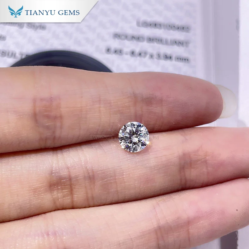 

Wholesale Factory Prince Round Brilliant Cut Diamond 1.01ct E SI1 3EX White Loose Lab Grown CVD Diamonds with IGI Certificate