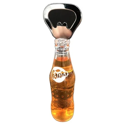 

H793 Bar Accessories Party Favor Creative Cup Shaped Wine Bottles Openers Cola Bottle Shape Stainless Steel Beer Bottle Opener, Multi colour