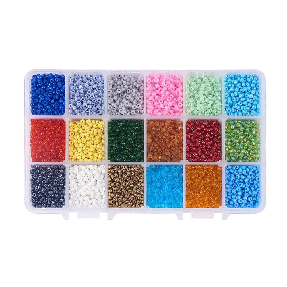 

Tube Beads  Round Multicolor Beading Glass Seed Beads for Jewelry Making