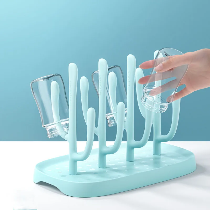 

Manufacturer Hot Selling PP Material Household Baby Bottle Drying Rack Detachable High Quality Cup Holder