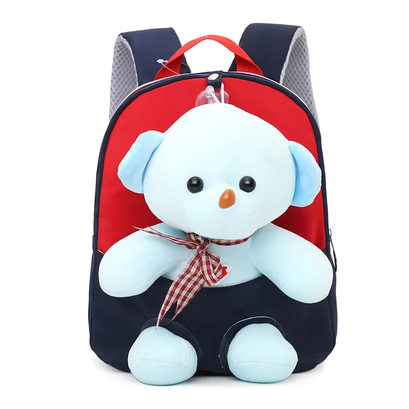 

Toy backpack Cartoon Teddy Bear Kindergarten plush backpack soft cartoon bookBag Kids toddler School plush backpack Bags