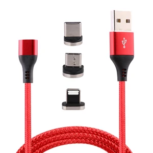 Nylon Braided 360° Rotatable USB C Magnetic Charging Cable