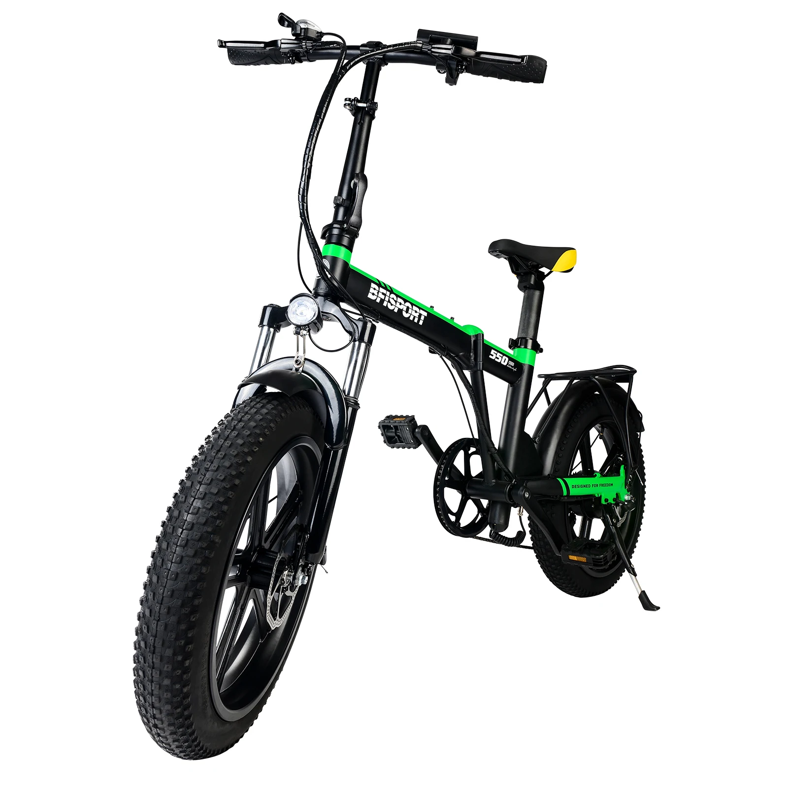 

Eu warehouse EB20-02F fashion e bike fat tire 20 inch 250w 36v electric mountain snow bicycle folding electric bikes, Blue black green