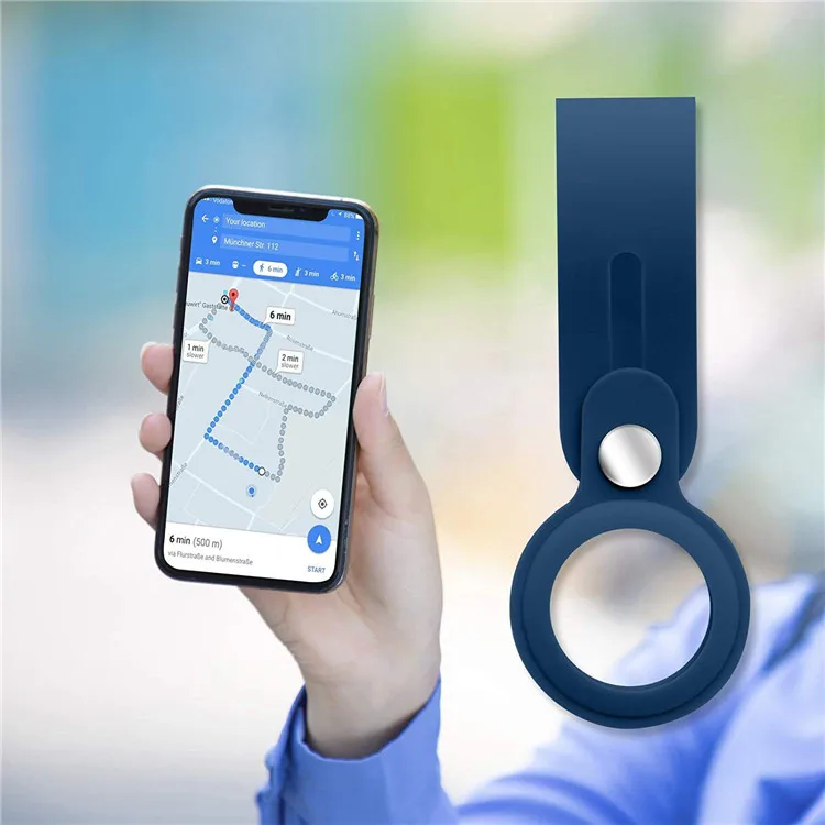 

For Airtags Accessories Portable Silicone TPU Protective Case For Apple Airtag Locator Tracker Holder Cover