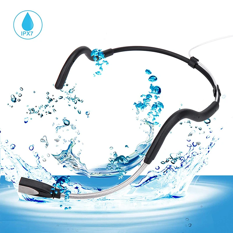 

Big capsule headset waterproof yoga microphone condenser